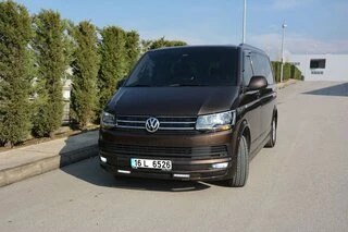 Накладка на передній бампер Sport 2-LED 2015-2018 (під фарбування) для Volkswagen T6