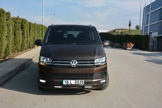 Накладка на передній бампер Sport 2-LED 2015-2018 (під фарбування) для Volkswagen T6