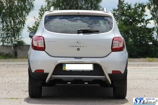 Задня дуга AK007 (нерж) для Renault Sandero 2013-2022 рр