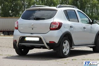 Задня дуга AK007 (нерж) для Renault Sandero 2013-2022 рр