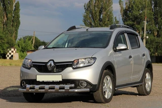 Передня дуга ST015 (нерж.) для Dacia Sandero 2013-2020 рр