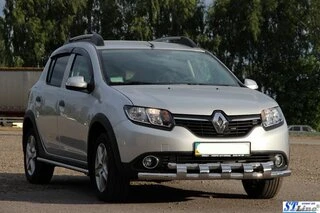 Передня дуга ST015 (нерж.) для Dacia Sandero 2013-2020 рр