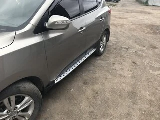 Бокові пороги Niken-BMW-Style (2 шт, пластик) для Hyundai IX-35 2010-2015 рр