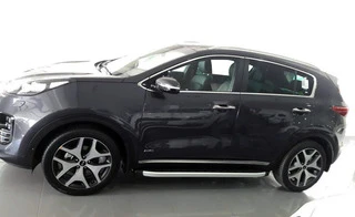 Бокові пороги Fullmond (2 шт., алюміній) для Kia Sportage 2015-2021 рр