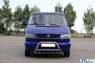 Кенгурятник WT003 60мм (нерж) 60мм, без напису для Volkswagen T4 Caravelle/Multivan