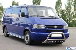 Кенгурятник WT003 60мм (нерж) 60мм, без напису для Volkswagen T4 Caravelle/Multivan