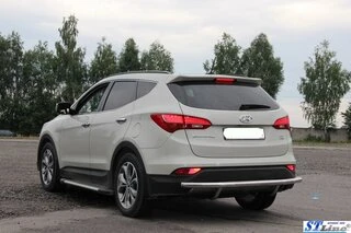 Задня дуга AK002 (нерж.) для Hyundai Santa Fe 3 2012-2018 рр