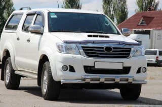 Передній захист ST015 (нерж.) для Toyota Hilux 2006-2015 рр