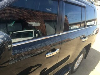 Молдинг скла (6 шт, нерж) Carmos - Турецька сталь для Toyota Land Cruiser 200