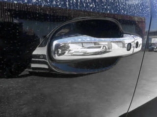 Накладки на ручки 2008-2015 (4 шт, нерж) 4 місця під кнопку, OmsaLine - Італійська нержавійка для Toyota Land Cruiser 200