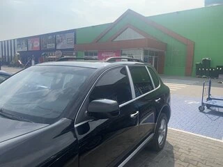 Рейлінги Skyport (чорний мат) для Volkswagen Touareg 2002-2010 рр