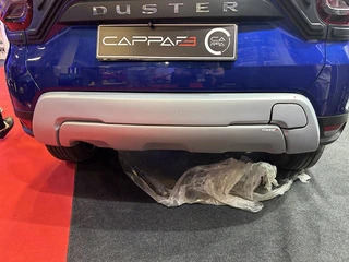 Накладка на задній бампер (ABS, сіра) для Renault Duster 2018-2024 рр