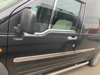 Зовнішня окантовка вікон (2 шт., нерж.) OmsaLine - Італійська нержавійка для Ford Connect 2010-2013 рр