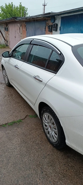 Вітровики з хромом (4 шт., Sunplex Chrome) для Fiat Tipo 2016- рр