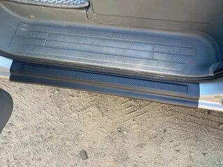 Накладки на пороги EuroCap (2 шт, ABS) для Mercedes Vito / V-class W447 2014- рр