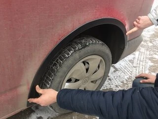 Накладки на арки (6 шт, чорні) Чорна нержавейка для Volkswagen T5 Transporter 2003-2010 рр