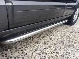 Бокові пороги Premium (2 шт., нерж) 60 мм для Kia Sorento I BL 2002-2009 рр
