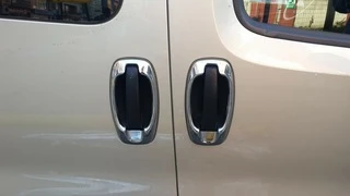 Накладка навколо ручок (4 шт, нерж) Carmos - Турецька сталь для Opel Combo 2012-2018 рр