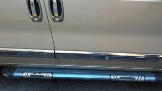 Молдинг дверний (4 шт, нерж) Carmos - Турецька сталь для Peugeot Bipper