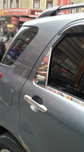 накладка на ветровічок (2 шт, нерж) для Daihatsu Terios 2006- рр