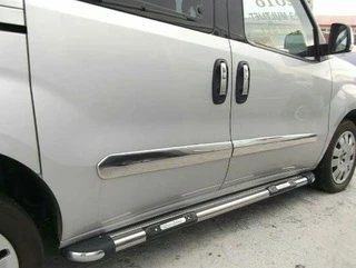 Молдинг дверний (4 шт, нерж) Carmos - Турецька сталь для Opel Combo 2012-2018 рр