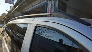 Рейлінги чорні ELITE (пласт. ніжка) Коротка база (Short, Compact) для Mercedes Viano 2004-2014 рр