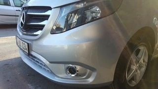 Накладки на решітку 2014-2020 (5 шт, нерж) Carmos - Турецька сталь для Mercedes Vito / V-class W447 2014- рр