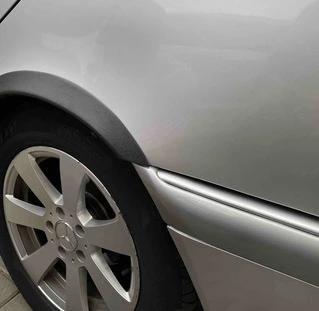 Накладки на арки (4 шт, чорні, ABS-пластик) для Mercedes C-class W202 1993-2001 рр