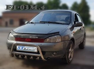 Кенгурятник WT003 (42мм, нерж) для Lada Kalina