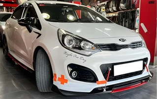 Універсальна передня лип накладка Niken Red (ABS)