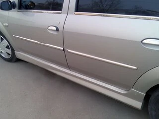 Бокові пороги (під фарбування) для Dacia Logan I 2005-2008 рр