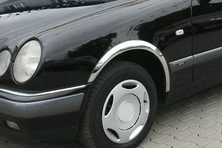 Накладки на арки (4 шт, нерж) для Mercedes E-сlass W210 1995-2002 рр