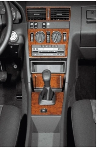 Накладки на панель (1993-1995) Дерево для Mercedes C-class W202 рр