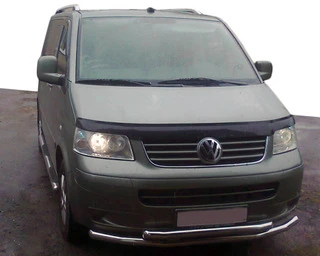 Нижня подвійна губа 60 / 48мм (нерж) 60 на 60мм для Volkswagen T5 Multivan 2003-2010 рр