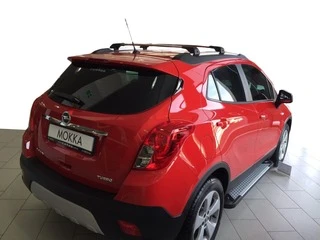 Бокові пороги Allmond Grey (2 шт., алюміній) для Opel Mokka 2012-2021 рр