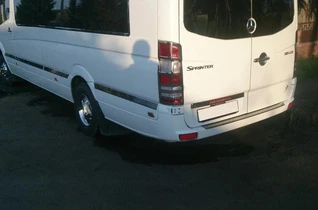 Молдинги на двері (нерж.) Довга база. Carmos - Турецька сталь для Mercedes Sprinter W906 2006-2018 рр