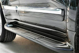 Бокові пороги (дизайн Lexus 2012-2016) Білі для Lexus LX570/450d