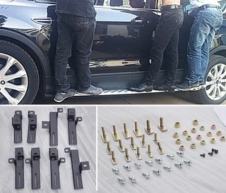 Бокові пороги OEM-V2 (2 шт., алюміній) для Ford Kuga/Escape 2013-2019 рр