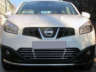 Передній захист ST008 (2014-2017, нерж) для Nissan Qashqai рр