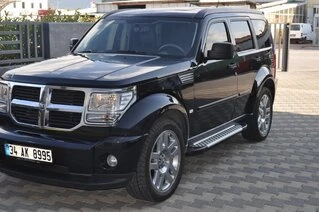 Бокові пороги Allmond Grey (2 шт., алюміній) для Dodge Nitro 2007- рр