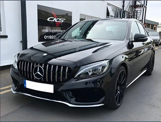 Передня решітка Panamericana GT 2014-2018, з камерою для Mercedes C-сlass W205 рр