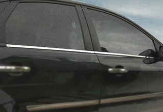 Зовнішня окантовка вікон (4 шт., нерж.) Carmos - Турецька сталь для Ford Focus II 2008-2011 рр