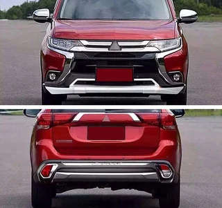 Передня і задня накладки (2 шт., 2015-2018) для Mitsubishi Outlander рр