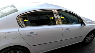 Накладки на стійки (нерж) для Peugeot 508 2010-2018 рр