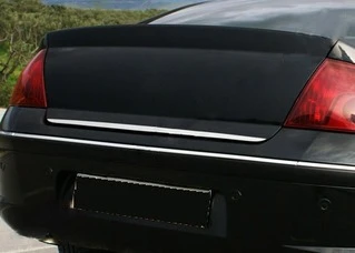 Кромка багажника (нерж) Carmos - Турецька сталь для Peugeot 407