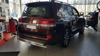 Задній захист AK002-double (2 шт., нерж) для Toyota Land Cruiser 200