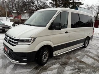Передній захист ST085 (нерж) для Volkswagen Crafter 2016- рр