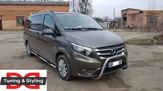 Бічні труби 2 шт., нерж.) d60, Довга база для Mercedes Vito / V-class W447 2014- рр