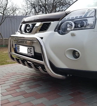 Передній захист WT003 (нерж) для Nissan X-trail T31 2007-2014рр