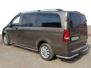 Задній захист кути AK003 (нерж.) для Mercedes Vito / V-class W447 2014- рр